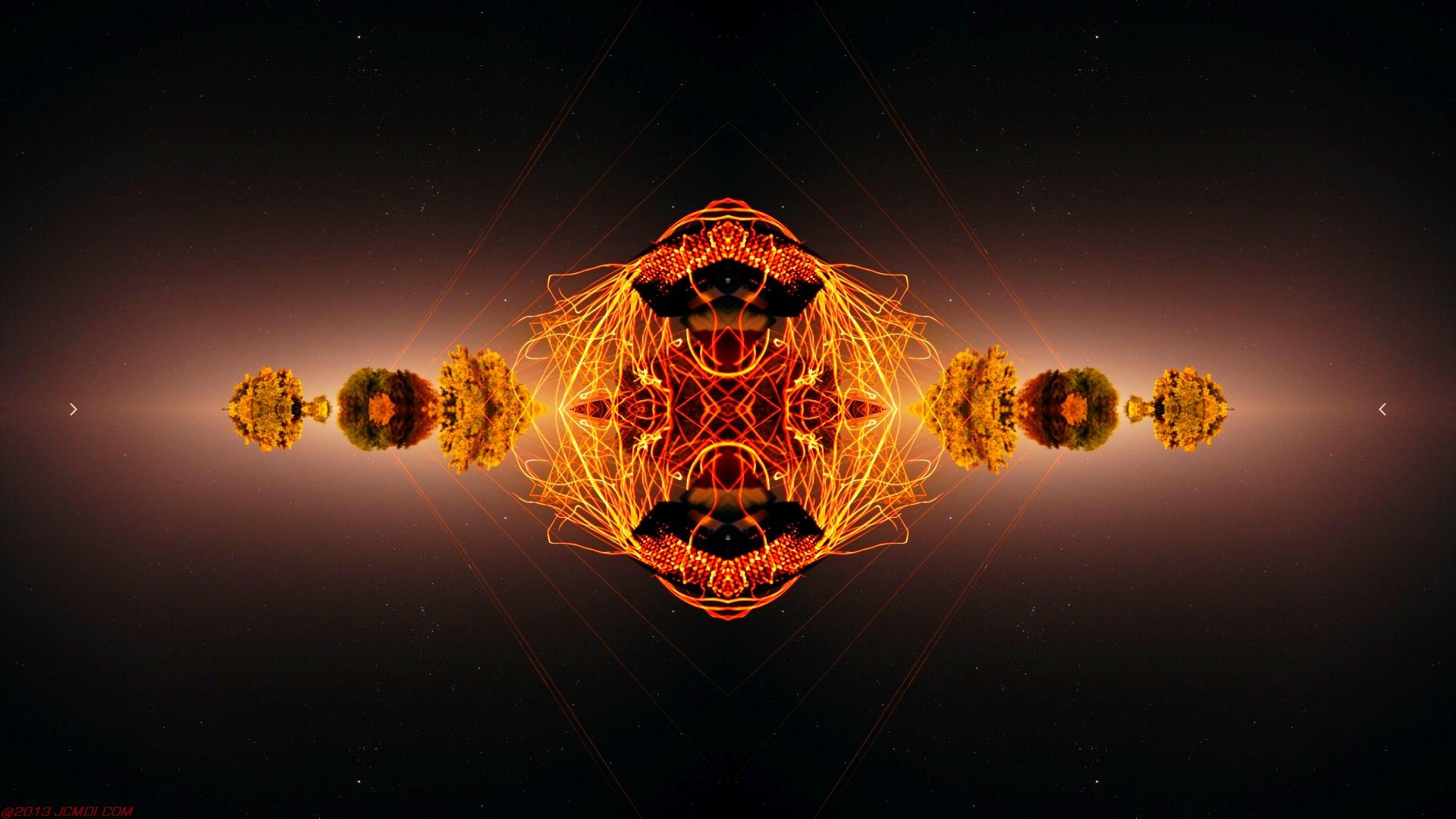 Chimney Sparks Abstract Artwork Timelapse Still Images